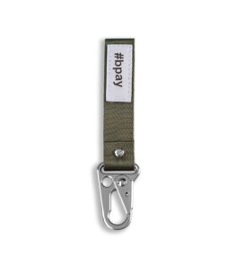 CANVAS KEYRING-GREEN