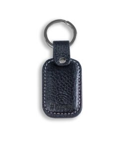 LEATHER KEYRING-BLACK
