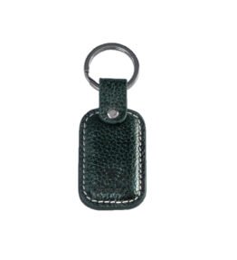 LEATHER KEYRING-GREEN