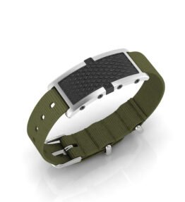 OXFORD CONTACTLESS PAYMENT BRACELET BLACK / KHAKI