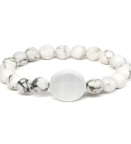 Howlite-Cnick Tesla Bracelet